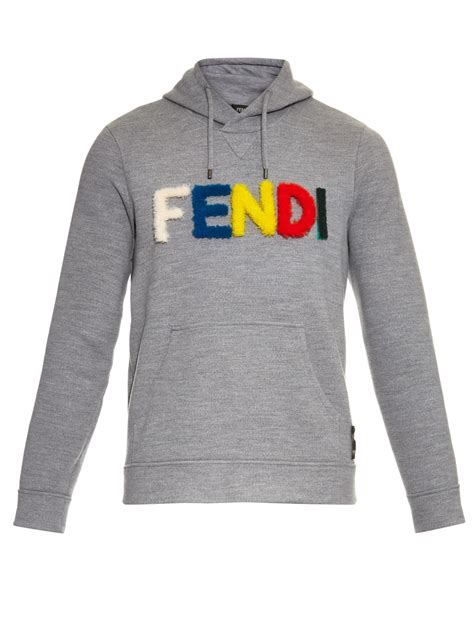 fendi monster wool hooded sweater